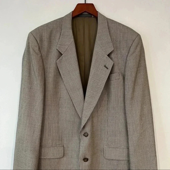 Colours by Alexander Julian Houndstooth Sport Coat Blazer in Cream Size 41 - Picture 2 of 10
